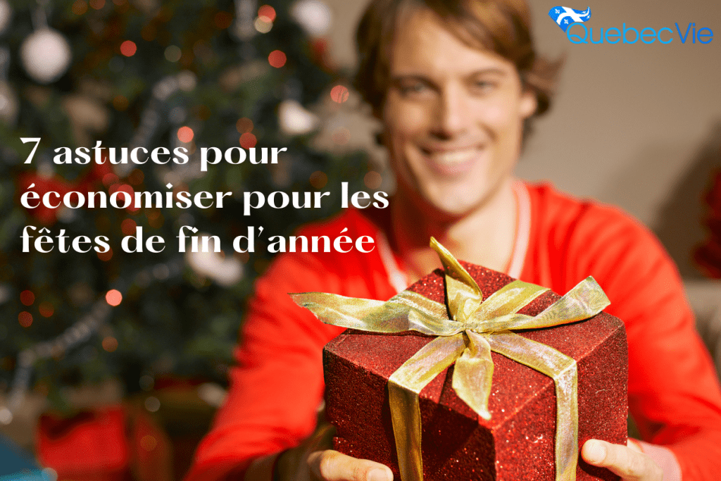 homme offrant cadeau noel